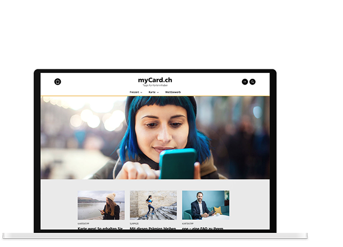 Die Kreditkarte im Zentrum